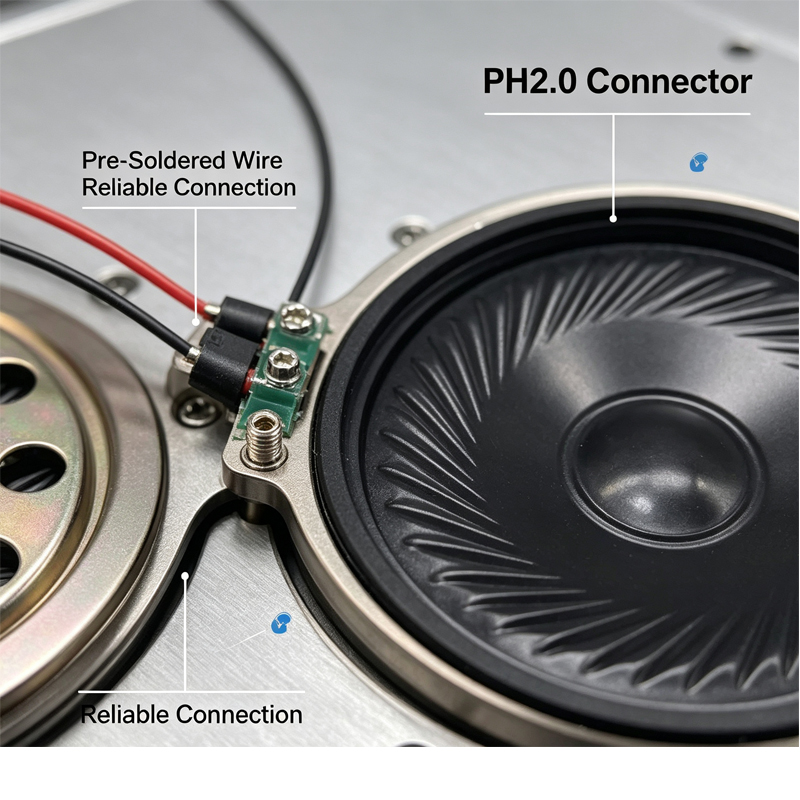 Speaker Wire - 2 peças de alto-falante ultra-fino novo,