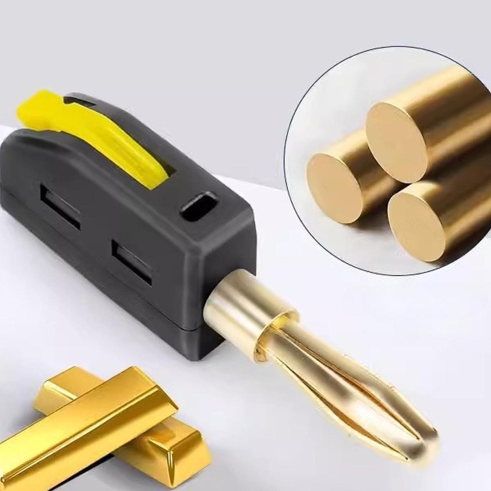Banana Plug - Conector Banana de 4mm Mini Empilhável