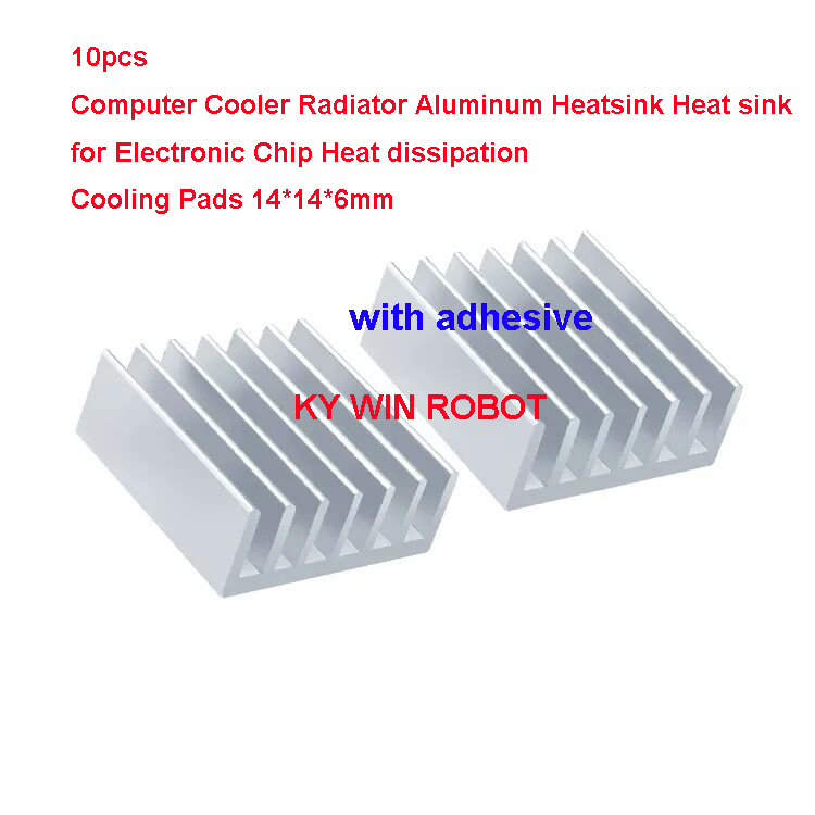 Heatsink Aluminum - 10 Peças Mini Dissipador de Calor
