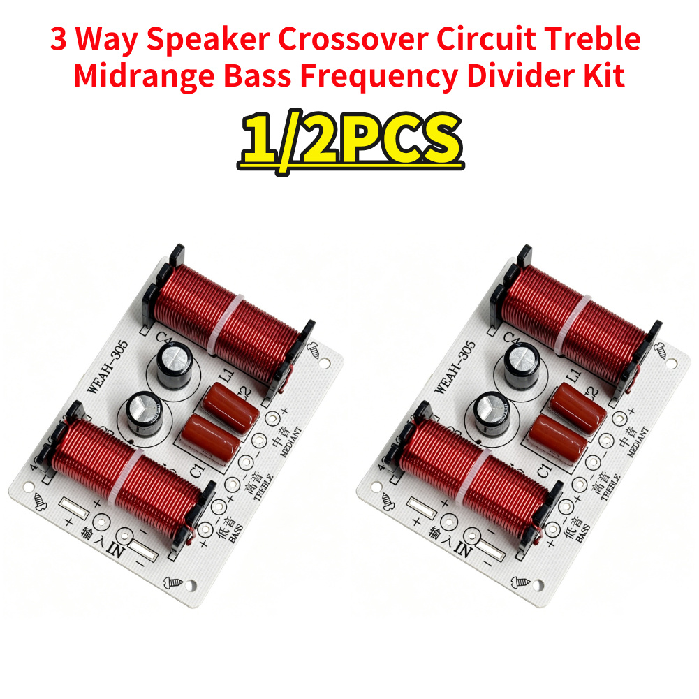 Speaker Crossover - Crossover de Áudio 3 Vias 150W