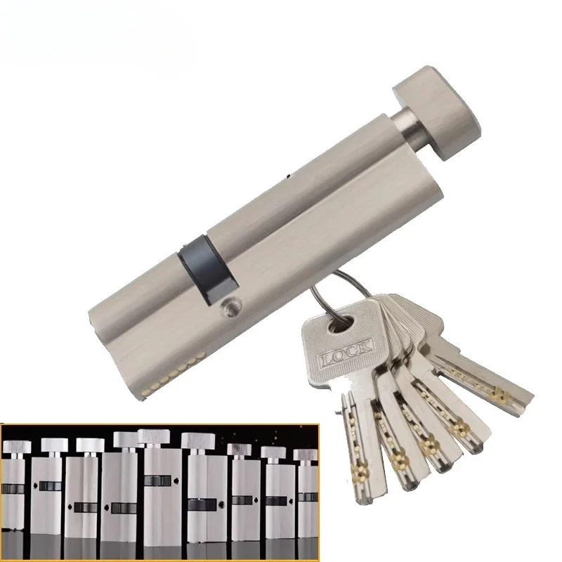 Knob Aluminum - Cilindro de fechadura de latão com