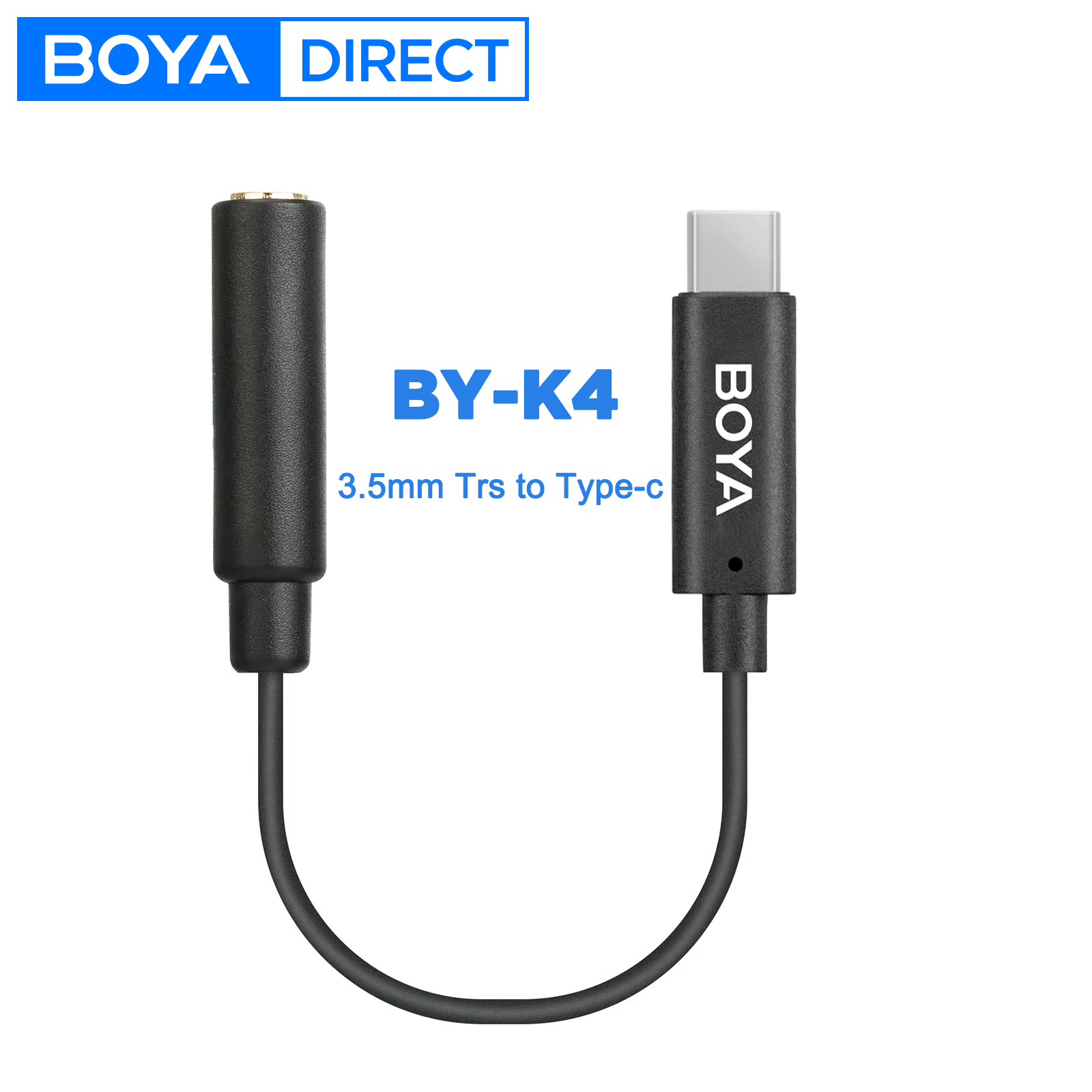 Trs Cable - Boya BY-K4 6cm 3.5mm trs fêmea