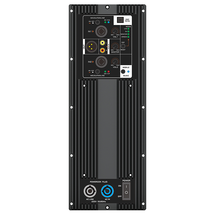 Class D Amplifier - Módulo Amplificador de Potência de Metal