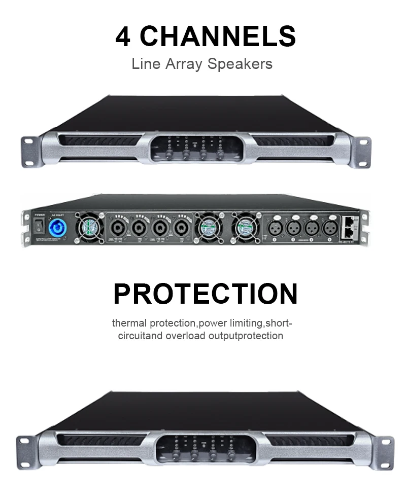 Class D Amplifier - TLF PFA12KLedEquipamentos de áudio profissionais AC