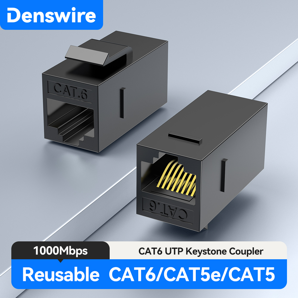 Rj45 Jack - Acoplador Keystone CAT6 Denswire Inline Ethernet