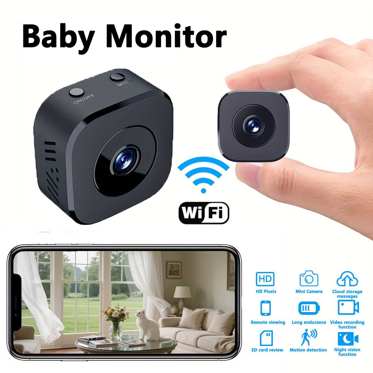 Usb Sound Card - 1080p hd mini câmera wi-fi segurança