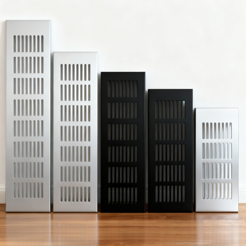Ventilation Grille Aluminum - 50/80mm de largura aberturas folha perfurada