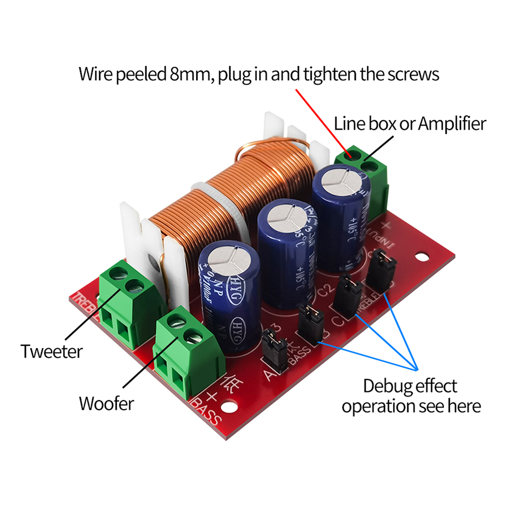 Speaker Crossover - Divisor de Frequência de Áudio YLY-2088