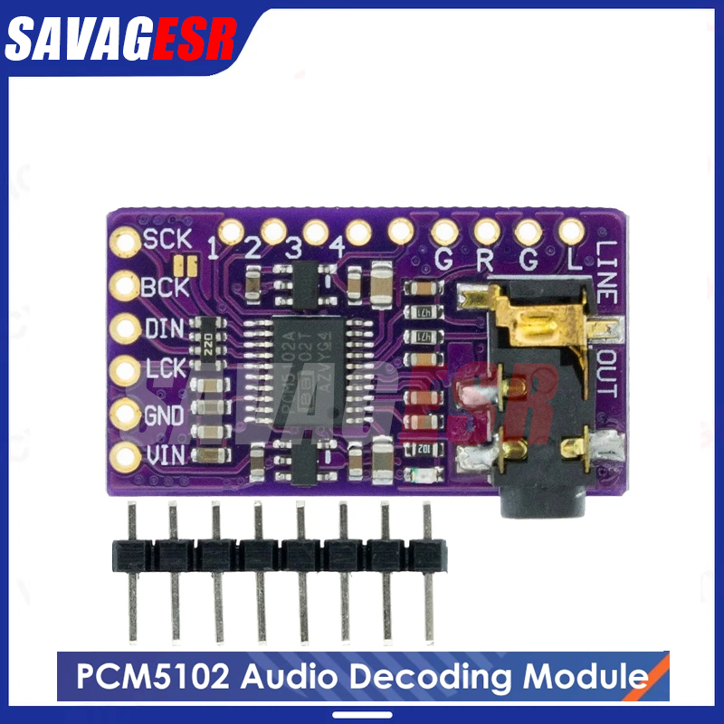 Pcm5102 - Interface I2S, decodificador DAC PCM5102A, módulo