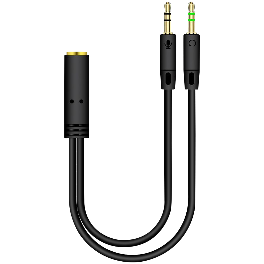 Audio Jumper Wire - 3.5mm jack 2 macho para 1