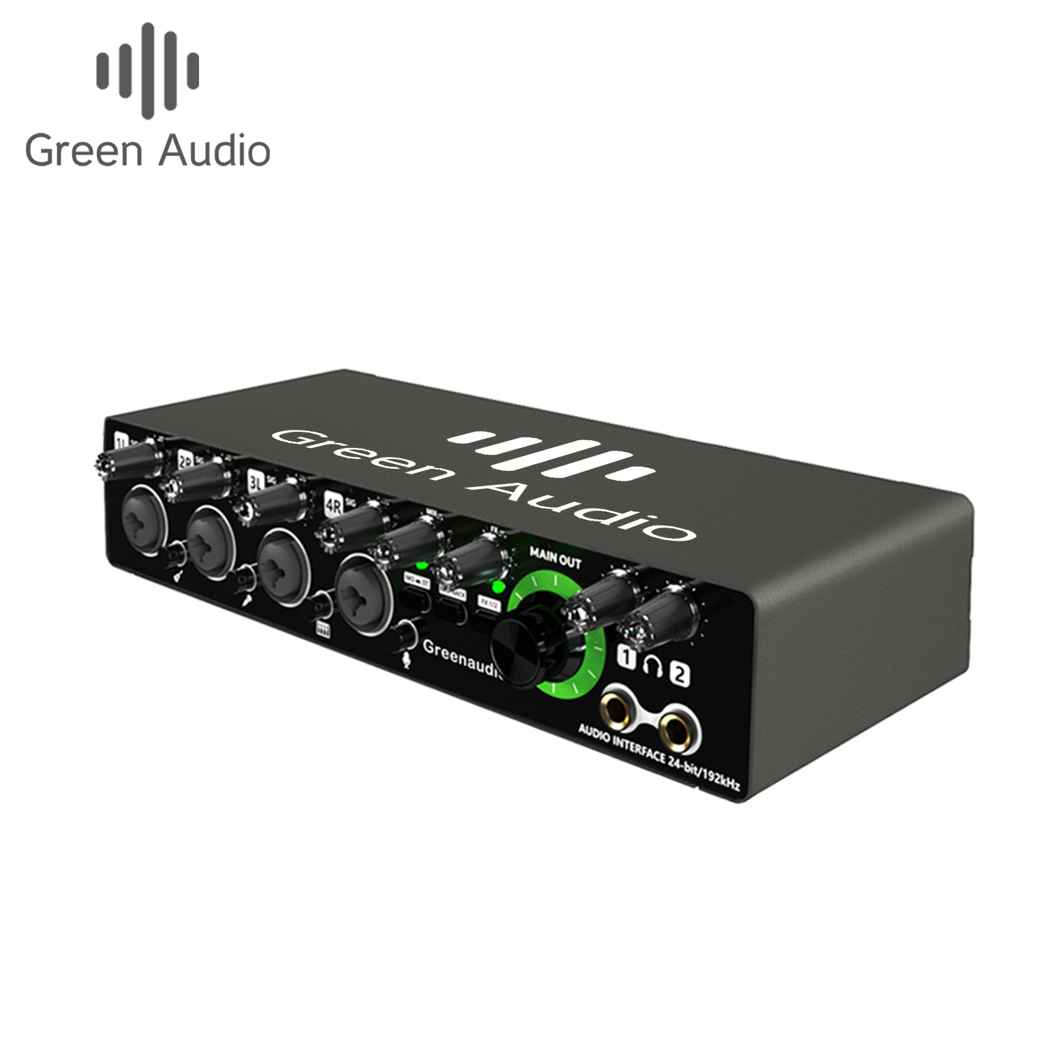 Usb Sound Card - Interface de Áudio USB GAX-MD44 Verde