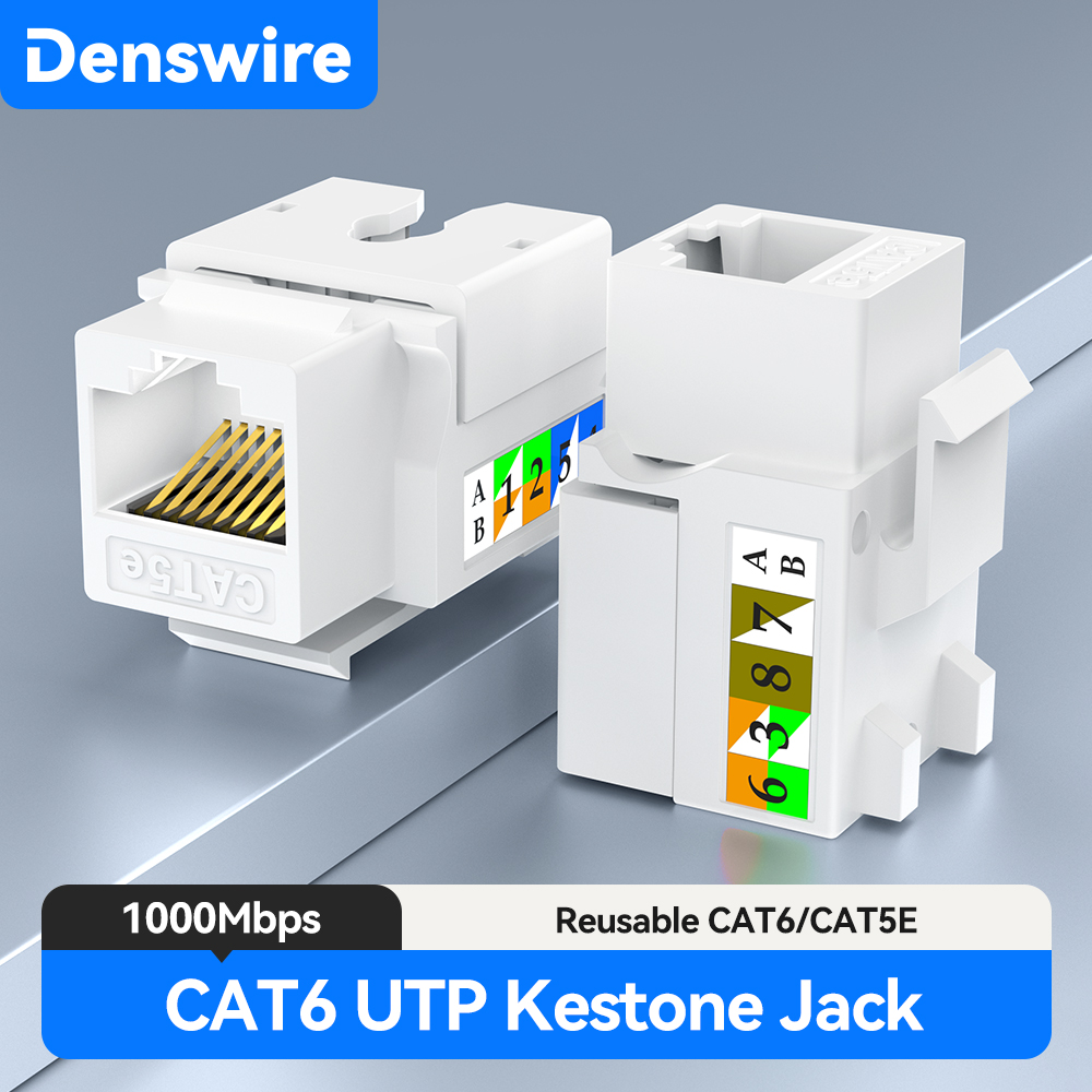 Rj45 Jack - Denswire RJ45 Cat5E/6 Keystone Jack, acoplador