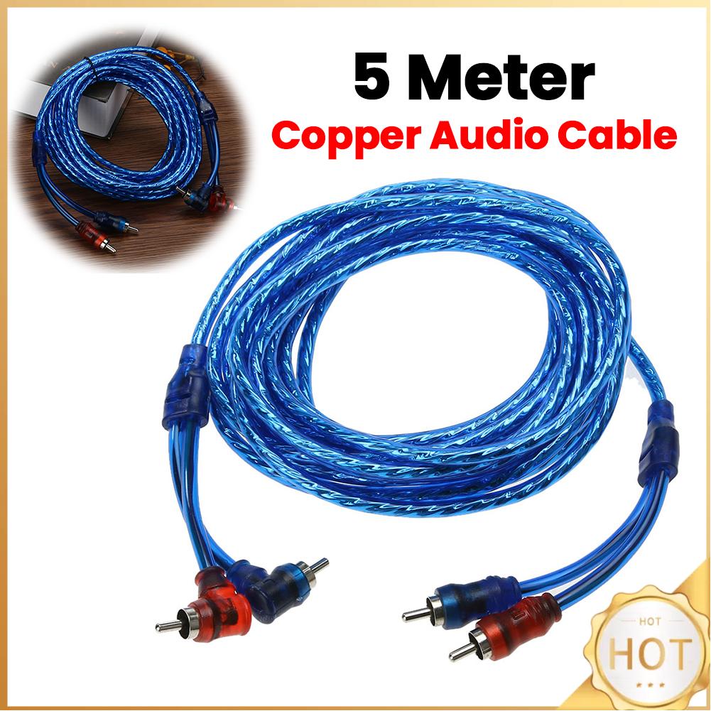 Cabo de Interconexão RCA de 5m - Audio Jumper Wire avaliação e preço