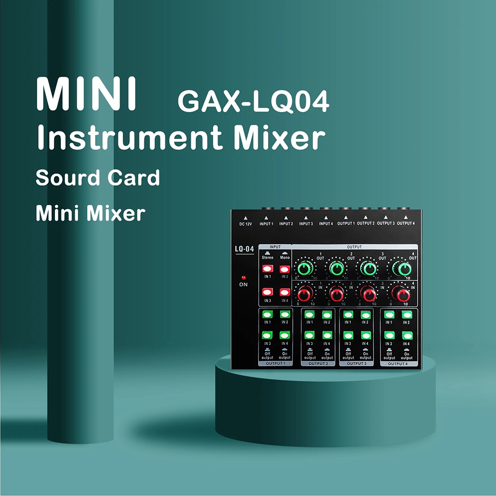 (MEOF) -LQ04 Mixer de 4 Canais - Headphone Amplifier avaliação e preço