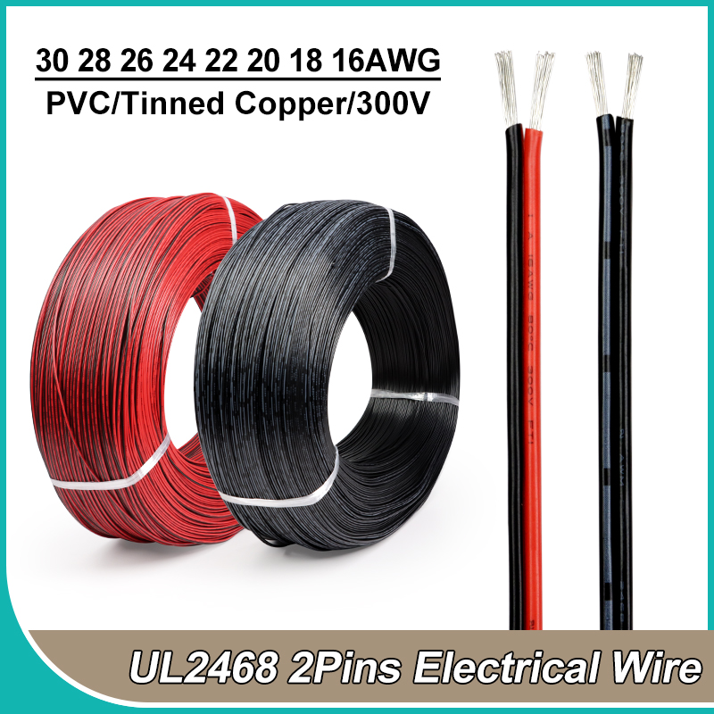 2 ~ 50m 2pin fios elétricos 30 - Audio Jumper Wire avaliação e preço