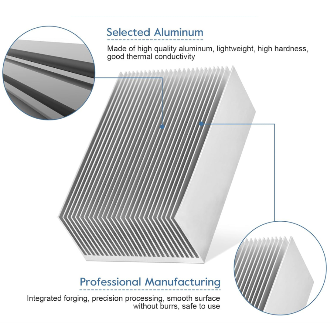 50x60x26mm-300x60x26mm dissipa - Heatsink Aluminum avaliação e preço