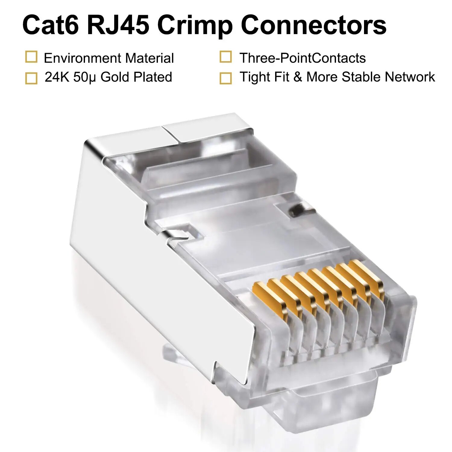 ZoeRax 50pcs conectores Cat6 R - Rj45 Jack avaliação e preço