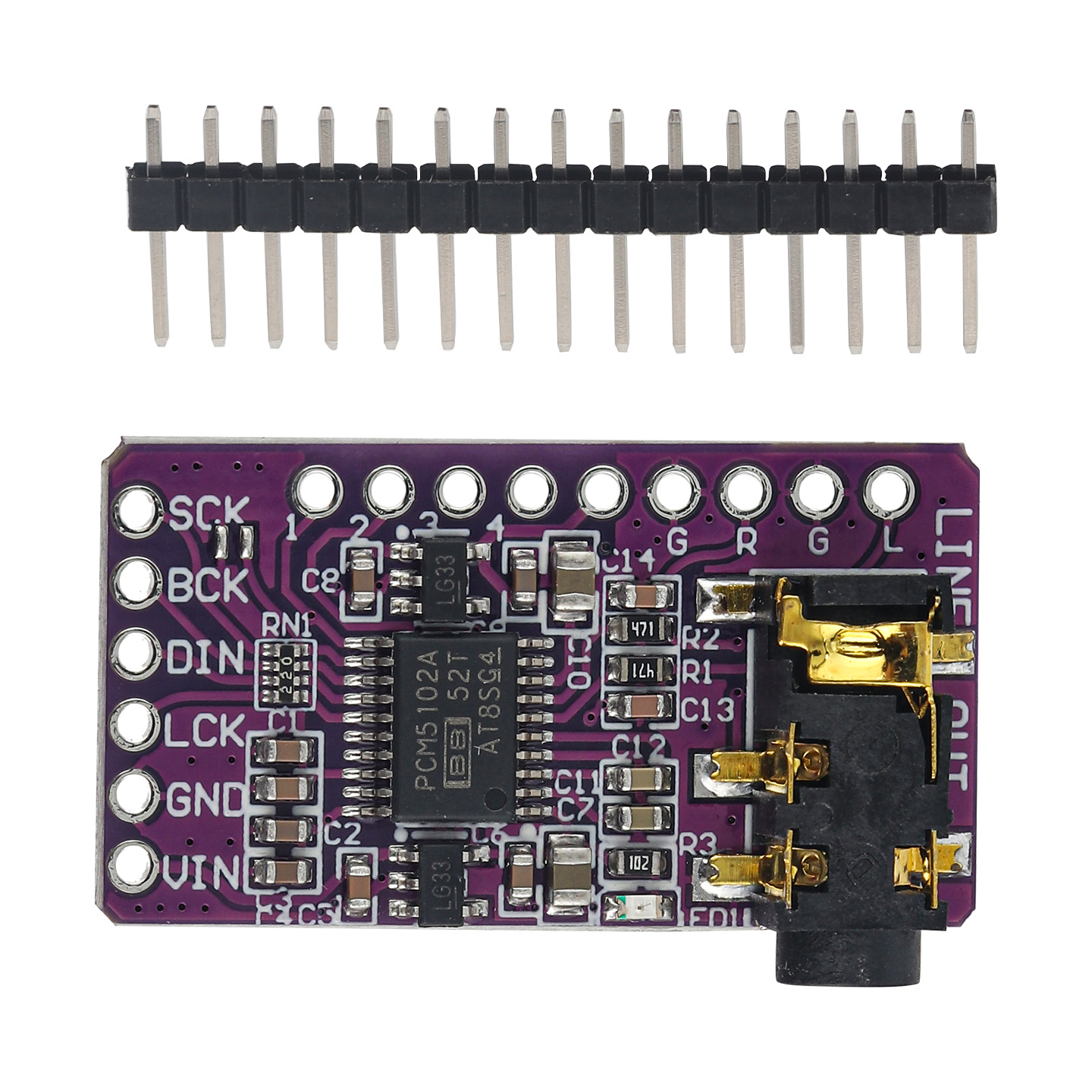 Módulo Decodificador DAC I2S P - Pcm5102 avaliação e preço