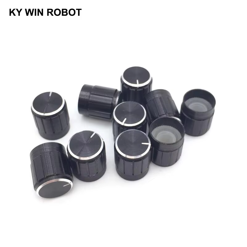 10 peças 15*17mm potenciômetro - Knob Aluminum avaliação e preço
