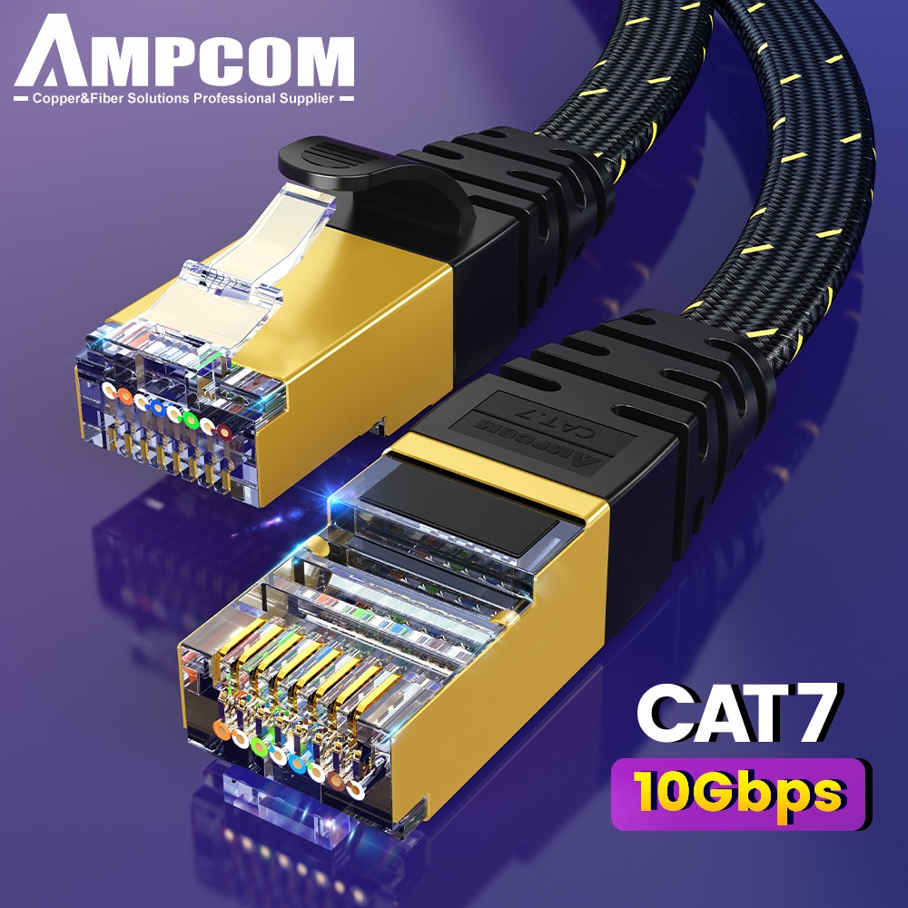 Cabo Ethernet AMPCOM CAT7 Cabo - Rj45 Jack avaliação e preço