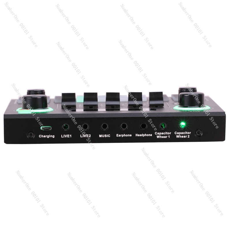 V9 placa de som microfone conj - Usb Sound Card avaliação e preço