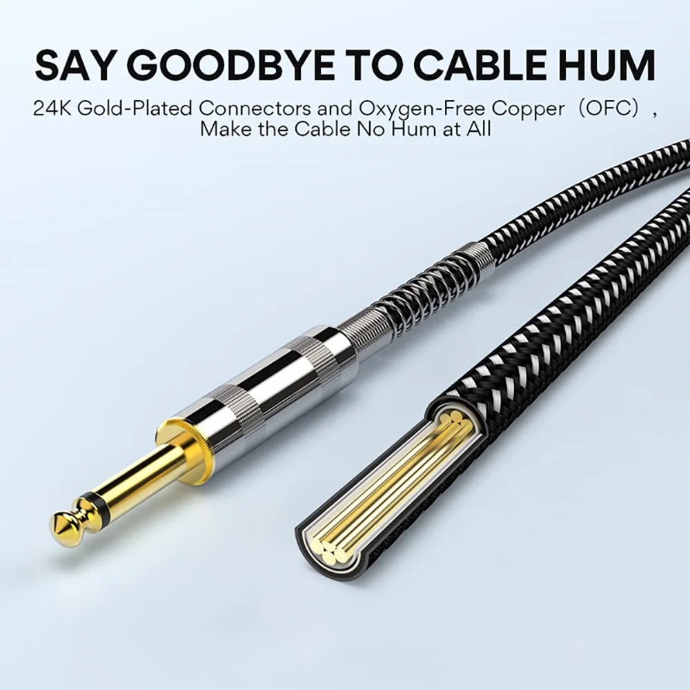 Cabos de áudio trs de 6.35mm,  - Trs Cable avaliação e preço