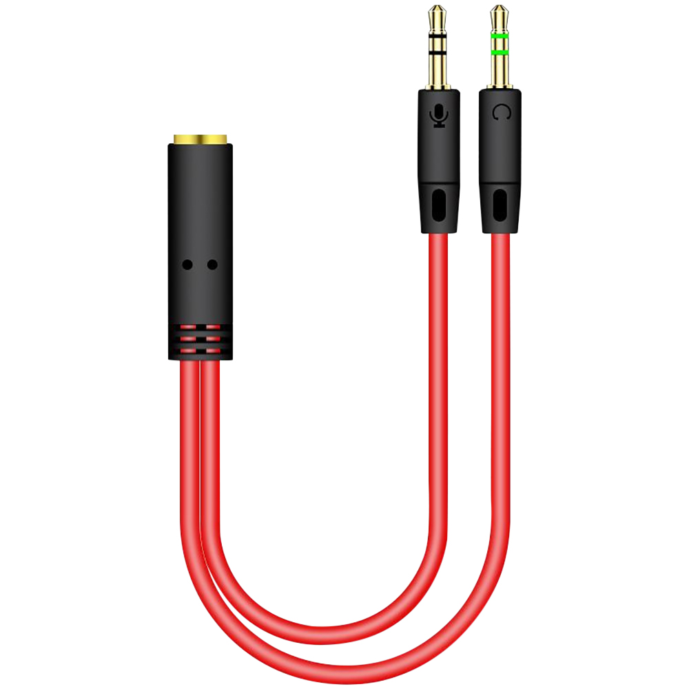3.5mm jack 2 macho para 1 fême - Audio Jumper Wire avaliação e preço