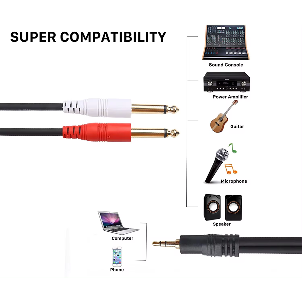 Cabo de fuga 3.5mm trs para du - Trs Cable avaliação e preço