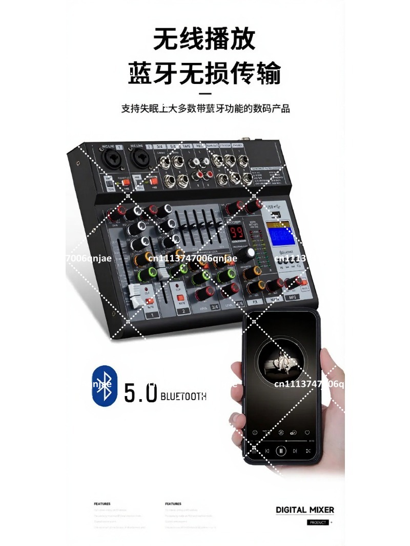 Mixer de Áudio Profissional co - Usb Sound Card avaliação e preço