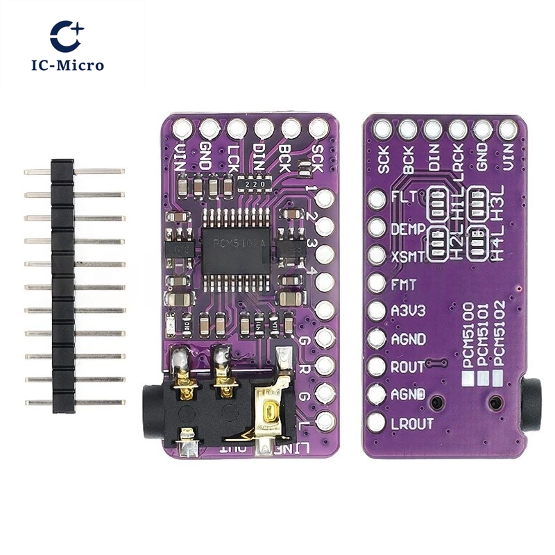 1-10 pces interface i2s pcm510 - Pcm5102 avaliação e preço