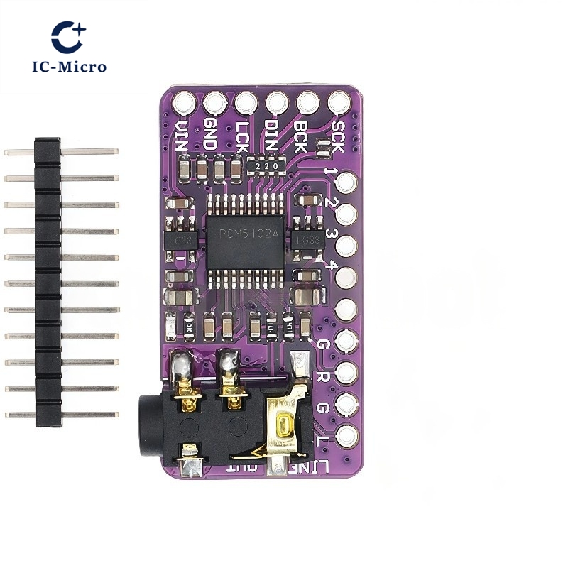1-10 pces interface i2s pcm510 - Pcm5102 avaliação e preço